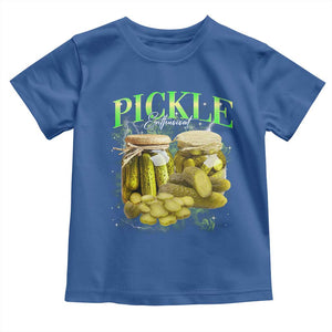 Pickle Lovers Toddler T Shirt Retro Pickle Enthusiast Vintage 90s Graphic TS10 Royal Blue Print Your Wear