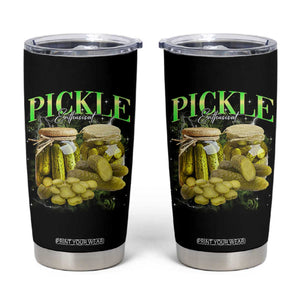 Pickle Lovers Tumbler Cup Retro Pickle Enthusiast Vintage 90s Graphic TS10 Black Print Your Wear