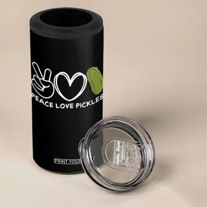 Peace Love Pickles 4 in 1 Can Cooler Tumbler TS10 Print Your Wear