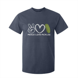 Peace Love Pickles T Shirt For Kid TS10 Navy Print Your Wear