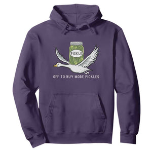 Silly Goose Pickle Lovers Hoodie Off To Buy More Pickles TS10 Purple Print Your Wear
