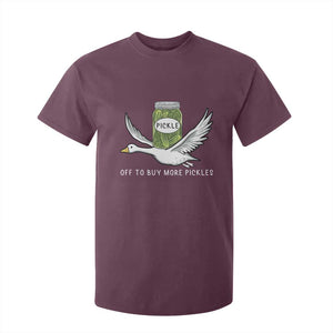 Silly Goose Pickle Lovers T Shirt For Kid Off To Buy More Pickles TS10 Maroon Print Your Wear