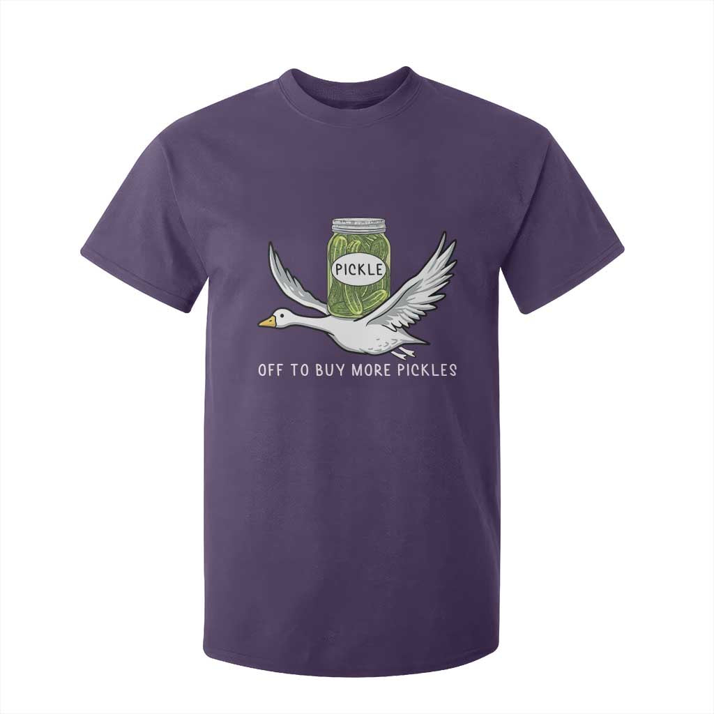 Silly Goose Pickle Lovers T Shirt For Kid Off To Buy More Pickles TS10 Purple Print Your Wear
