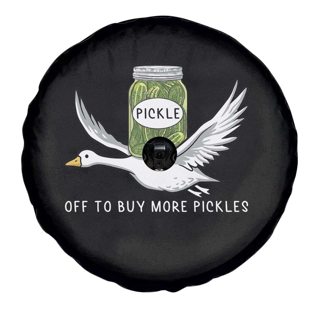Silly Goose Pickle Lovers Spare Tire Cover Off To Buy More Pickles TS10 Print Your Wear