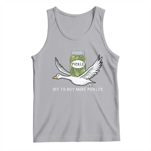 Silly Goose Pickle Lovers Tank Top Off To Buy More Pickles TS10 Athletic Heather Print Your Wear