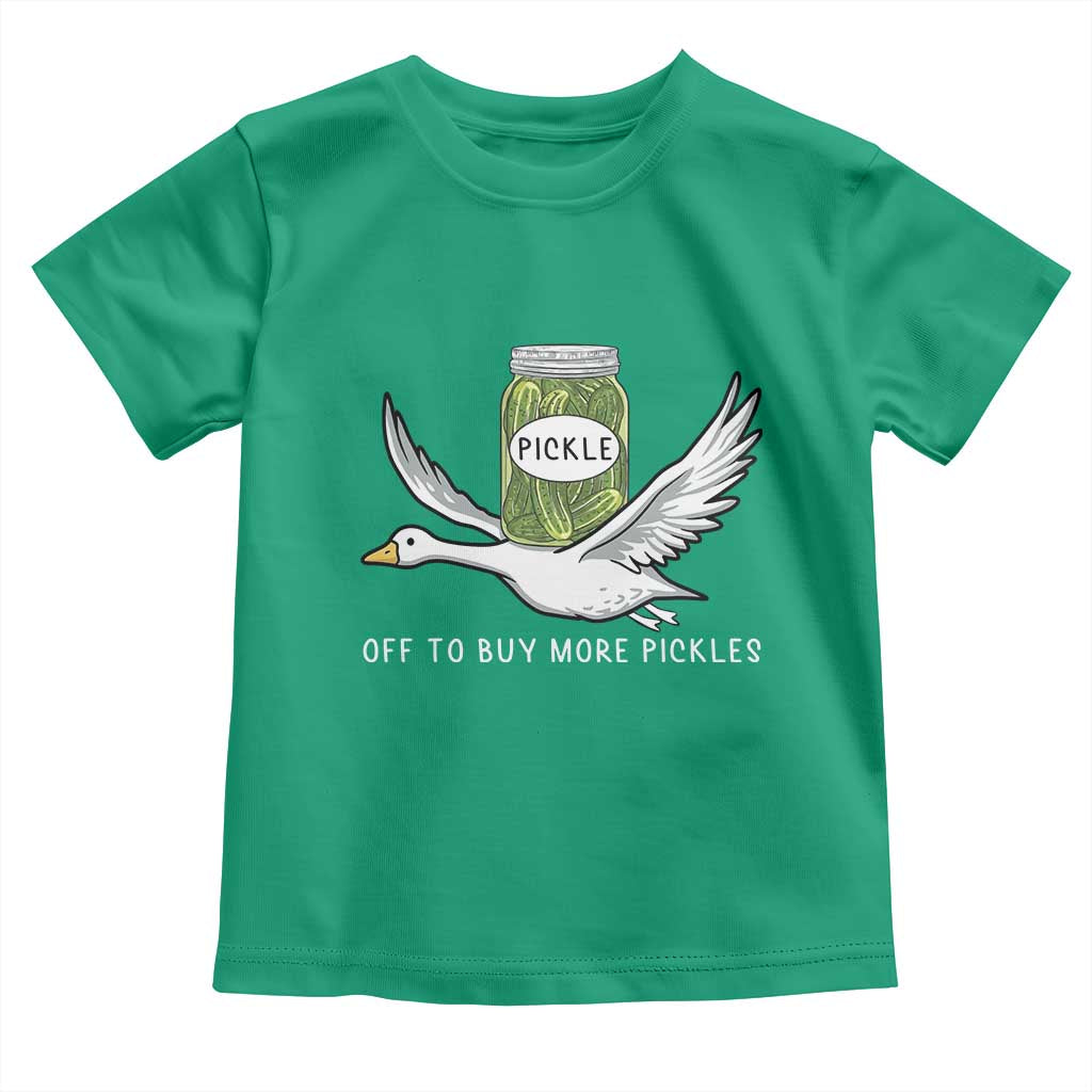 Silly Goose Pickle Lovers Toddler T Shirt Off To Buy More Pickles TS10 Irish Green Print Your Wear