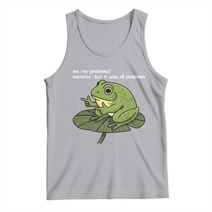 Funny Frog Tank Top Me No Problemo Narrator But It Was All Problemo TS10 Athletic Heather Print Your Wear