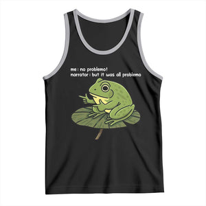 Funny Frog Tank Top Me No Problemo Narrator But It Was All Problemo TS10 Black Athletic Heather Print Your Wear