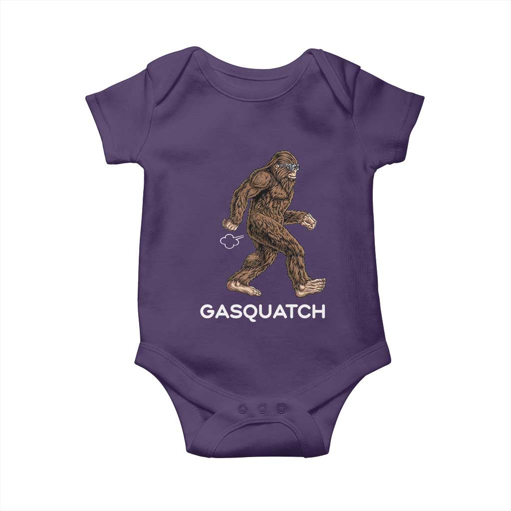 Funny Bigfoot Baby Onesie Gasquatch Gassy Sasquatch Fart Meme TS10 Purple Print Your Wear