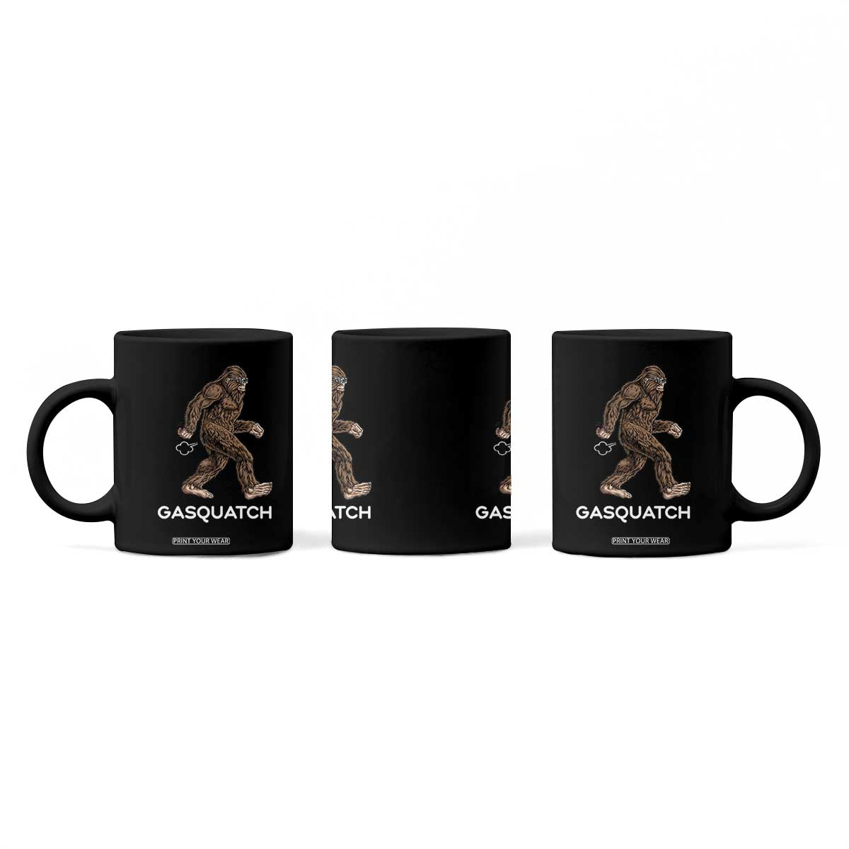 Funny Bigfoot Coffee Mug Gasquatch Gassy Sasquatch Fart Meme TS10 Print Your Wear
