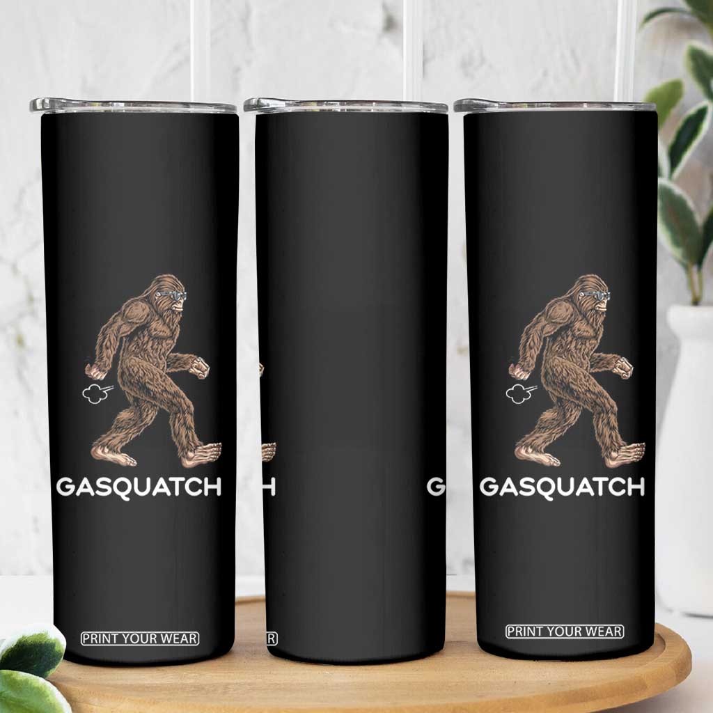 Funny Bigfoot Skinny Tumbler Gasquatch Gassy Sasquatch Fart Meme TS10 Print Your Wear
