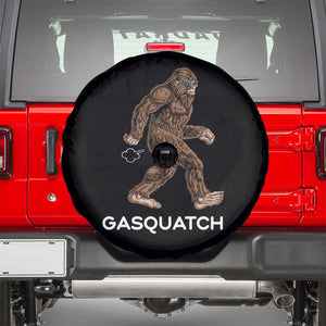 Funny Bigfoot Spare Tire Cover Gasquatch Gassy Sasquatch Fart Meme TS10 Black Print Your Wear