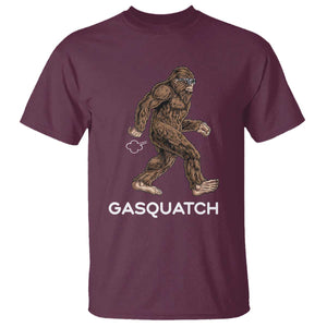 Funny Bigfoot T Shirt Gasquatch Gassy Sasquatch Fart Meme TS10 Maroon Print Your Wear