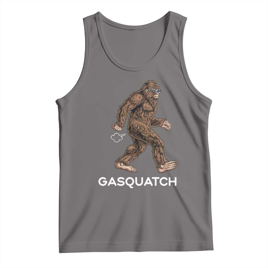Funny Bigfoot Tank Top Gasquatch Gassy Sasquatch Fart Meme TS10 Deep Heather Print Your Wear