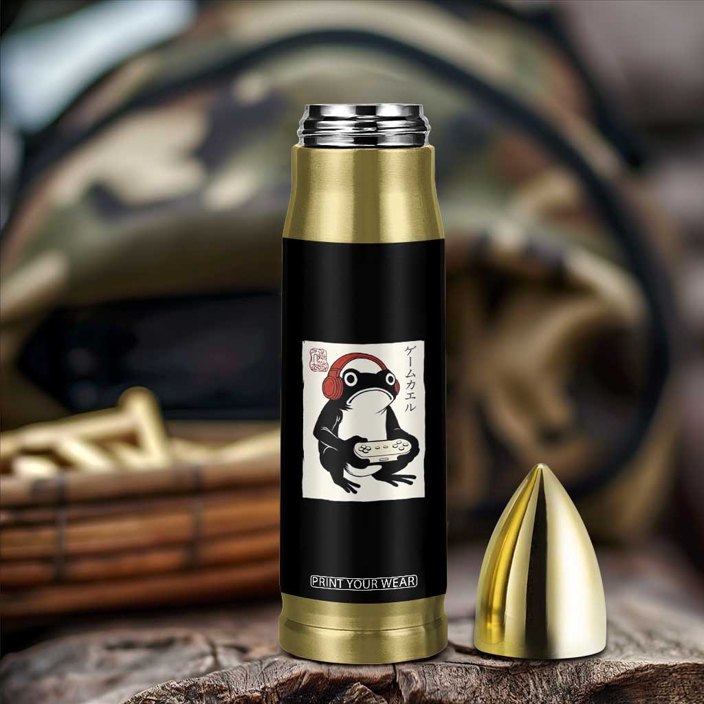 Japanese Gamer Frog Bullet Tumbler Boys Funny Vintage Gaming TS10 Print Your Wear