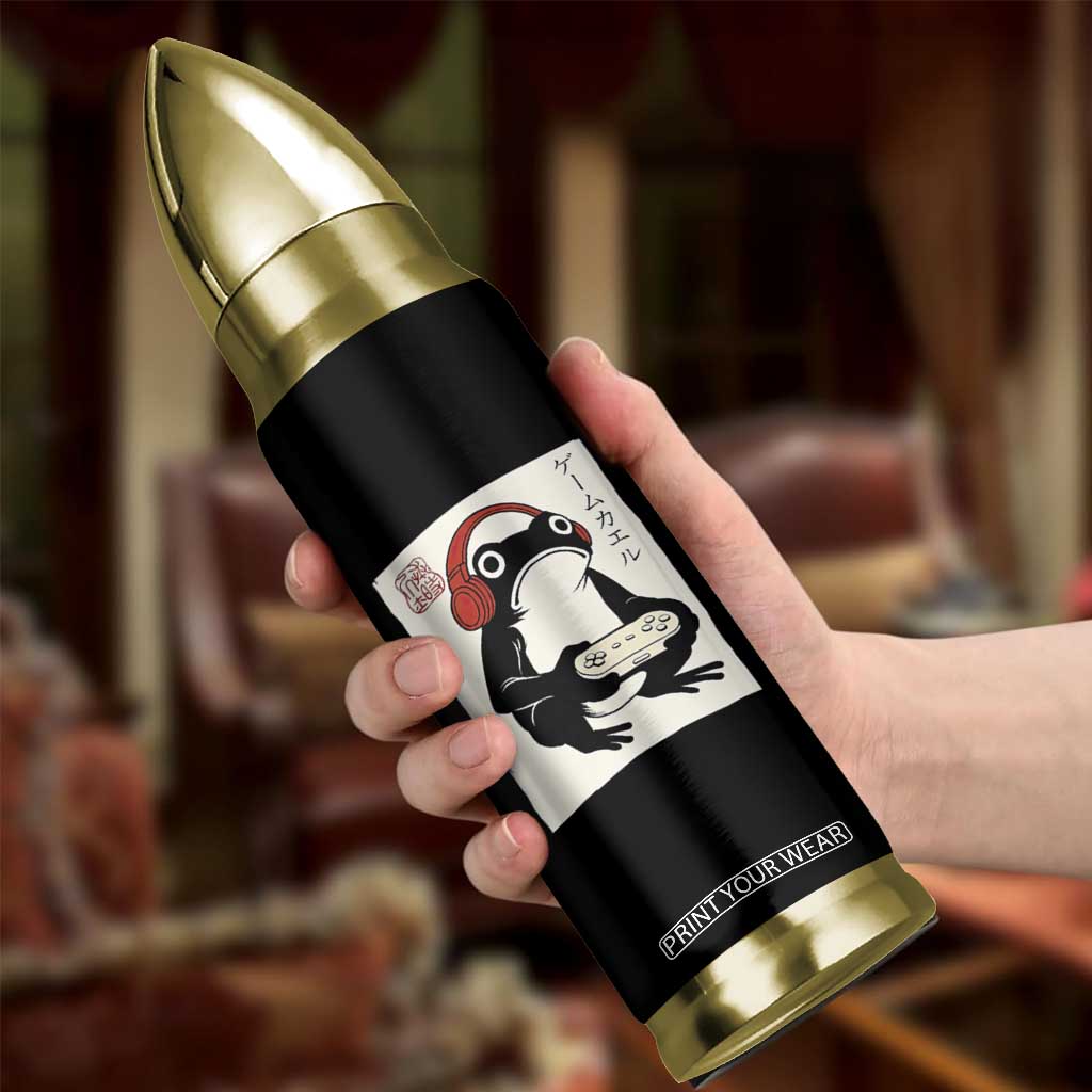 Japanese Gamer Frog Bullet Tumbler Boys Funny Vintage Gaming TS10 Print Your Wear