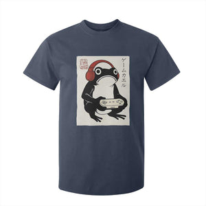 Japanese Gamer Frog T Shirt For Kid Boys Funny Vintage Gaming TS10 Navy Print Your Wear