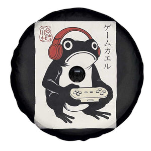 Japanese Gamer Frog Spare Tire Cover Boys Funny Vintage Gaming TS10 Print Your Wear