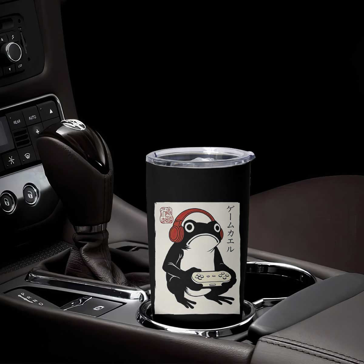 Japanese Gamer Frog Tumbler Cup Boys Funny Vintage Gaming TS10 Print Your Wear