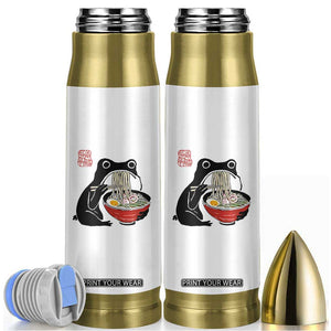 Funny Grumpy Frog Ramen Bullet Tumbler Sumi-e Kawaii Ink Painting Japanese TS10 White Print Your Wear