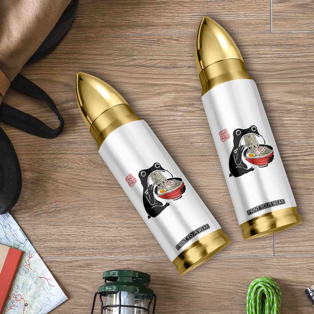 Funny Grumpy Frog Ramen Bullet Tumbler Sumi-e Kawaii Ink Painting Japanese TS10 Print Your Wear