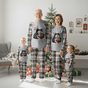 Funny Grumpy Frog Ramen Plaid Pajama Set Sumi-e Kawaii Ink Painting Japanese TS10 Christmas Plaid Print Your Wear