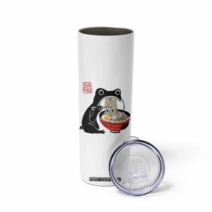 Funny Grumpy Frog Ramen Skinny Tumbler Sumi-e Kawaii Ink Painting Japanese TS10 Print Your Wear