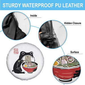 Funny Grumpy Frog Ramen Spare Tire Cover Sumi-e Kawaii Ink Painting Japanese TS10 Print Your Wear