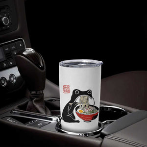 Funny Grumpy Frog Ramen Tumbler Cup Sumi-e Kawaii Ink Painting Japanese TS10 Print Your Wear