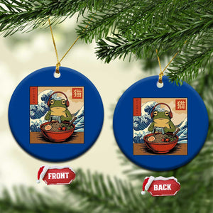 Cute Kawaii Gamer Frog Ramen Ceramic Ornament Retro Japanese Funny Cat Gaming TS10 1pc Blue Print Your Wear