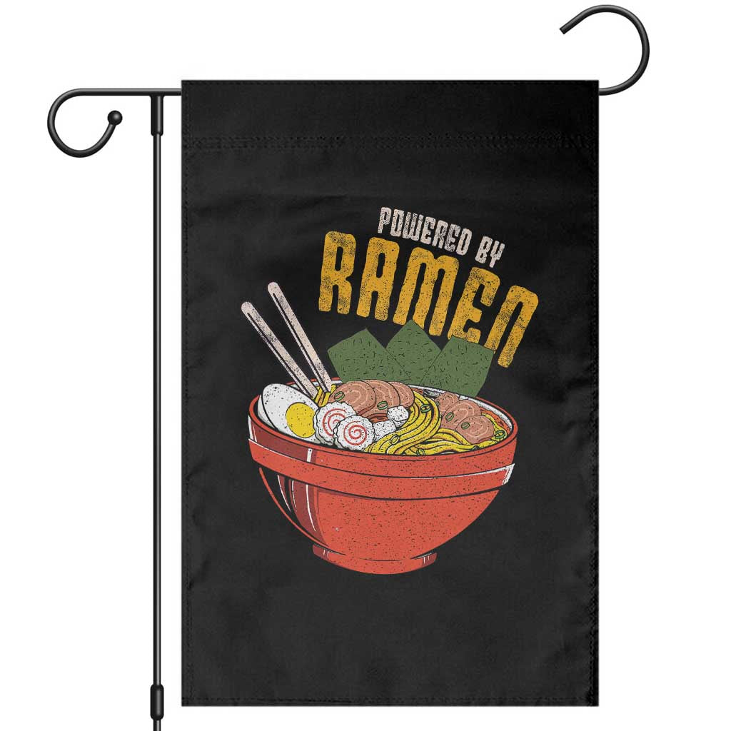 Powered by Ramen Garden Flag Japanese Love Anime Noodles TS10 Black Print Your Wear