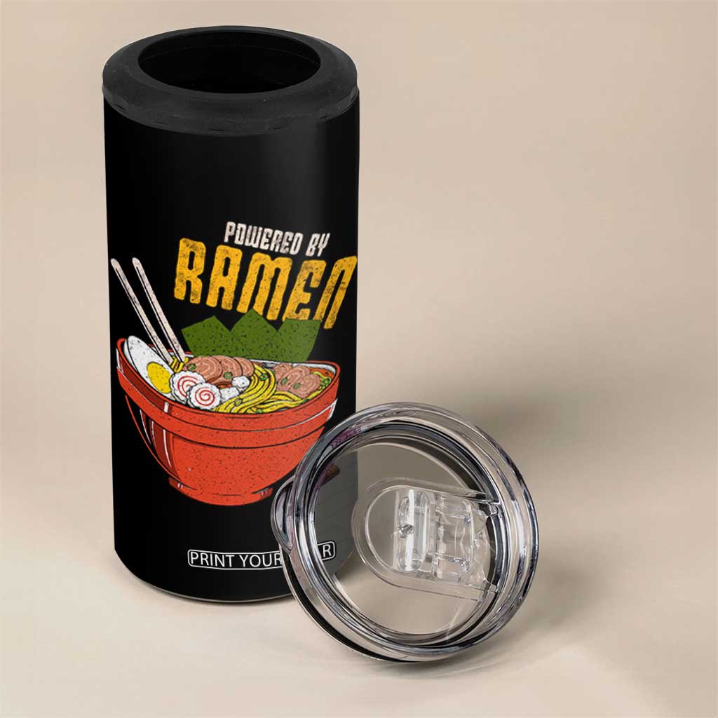 Powered by Ramen 4 in 1 Can Cooler Tumbler Japanese Love Anime Noodles TS10 Print Your Wear