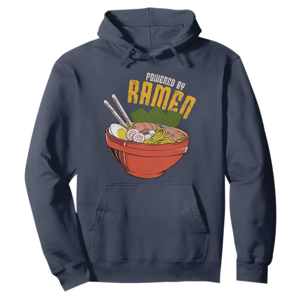 Powered by Ramen Hoodie Japanese Love Anime Noodles TS10 Navy Print Your Wear