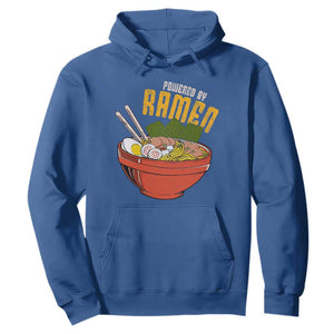Powered by Ramen Hoodie Japanese Love Anime Noodles TS10 Royal Blue Print Your Wear