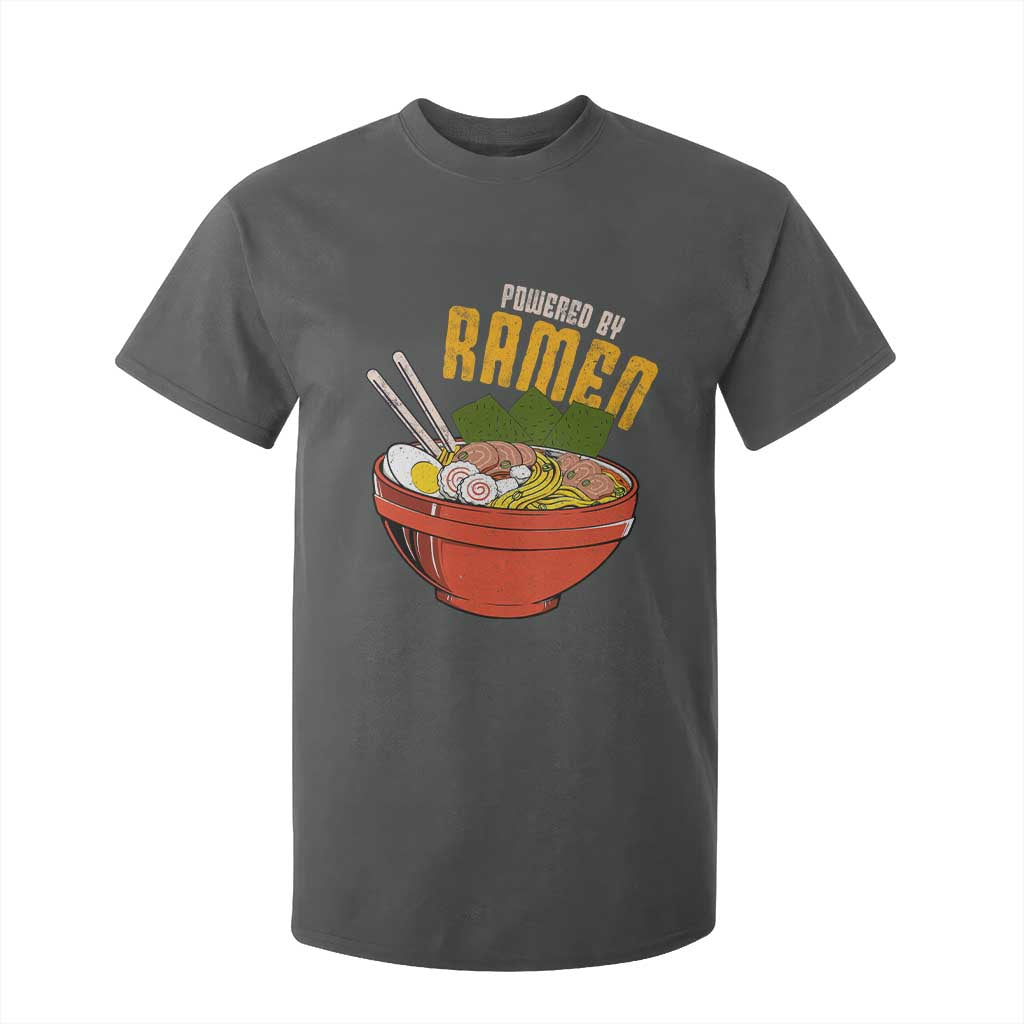Powered by Ramen T Shirt For Kid Japanese Love Anime Noodles TS10 Dark Heather Print Your Wear