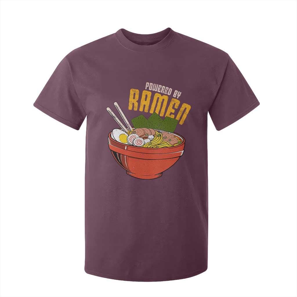 Powered by Ramen T Shirt For Kid Japanese Love Anime Noodles TS10 Maroon Print Your Wear
