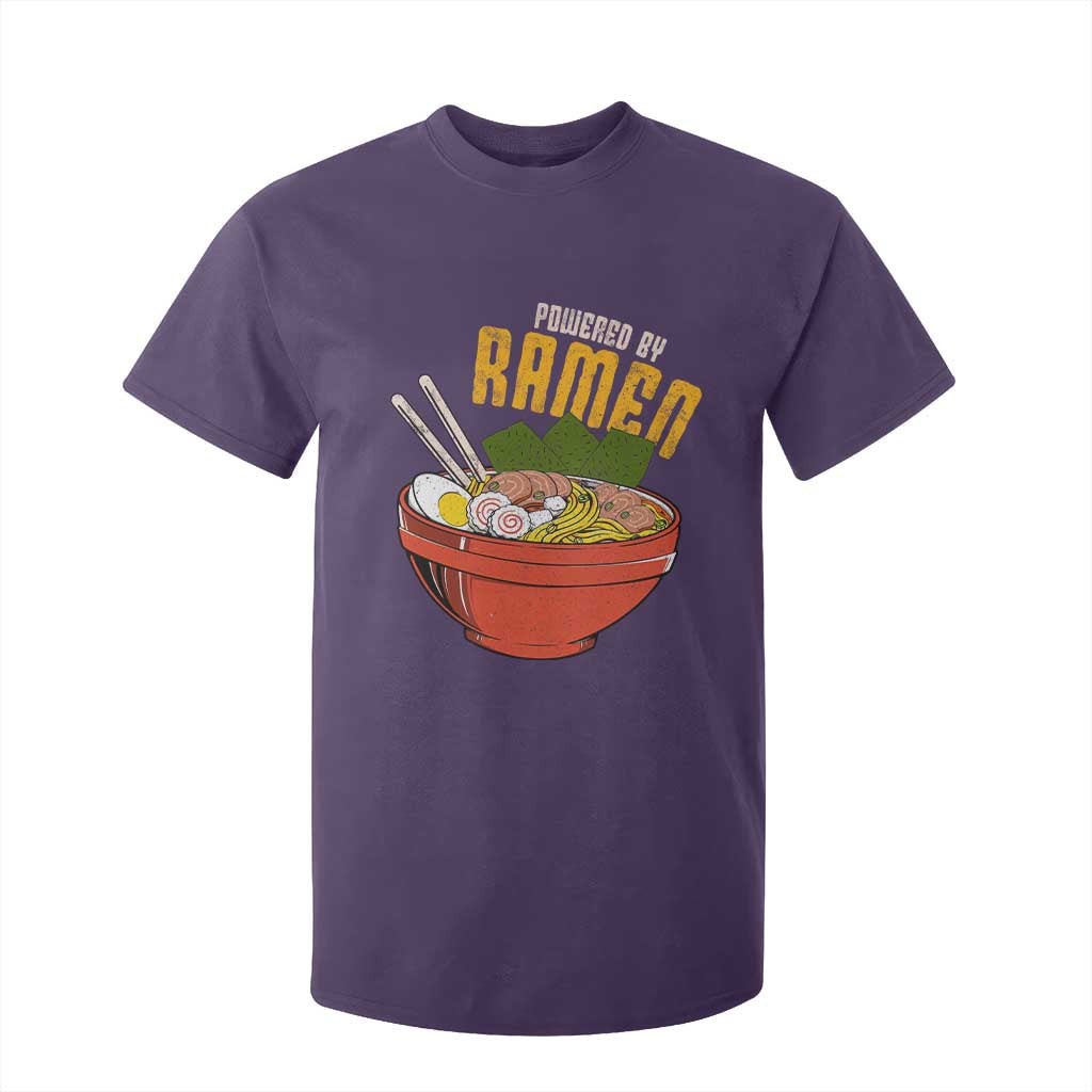 Powered by Ramen T Shirt For Kid Japanese Love Anime Noodles TS10 Purple Print Your Wear