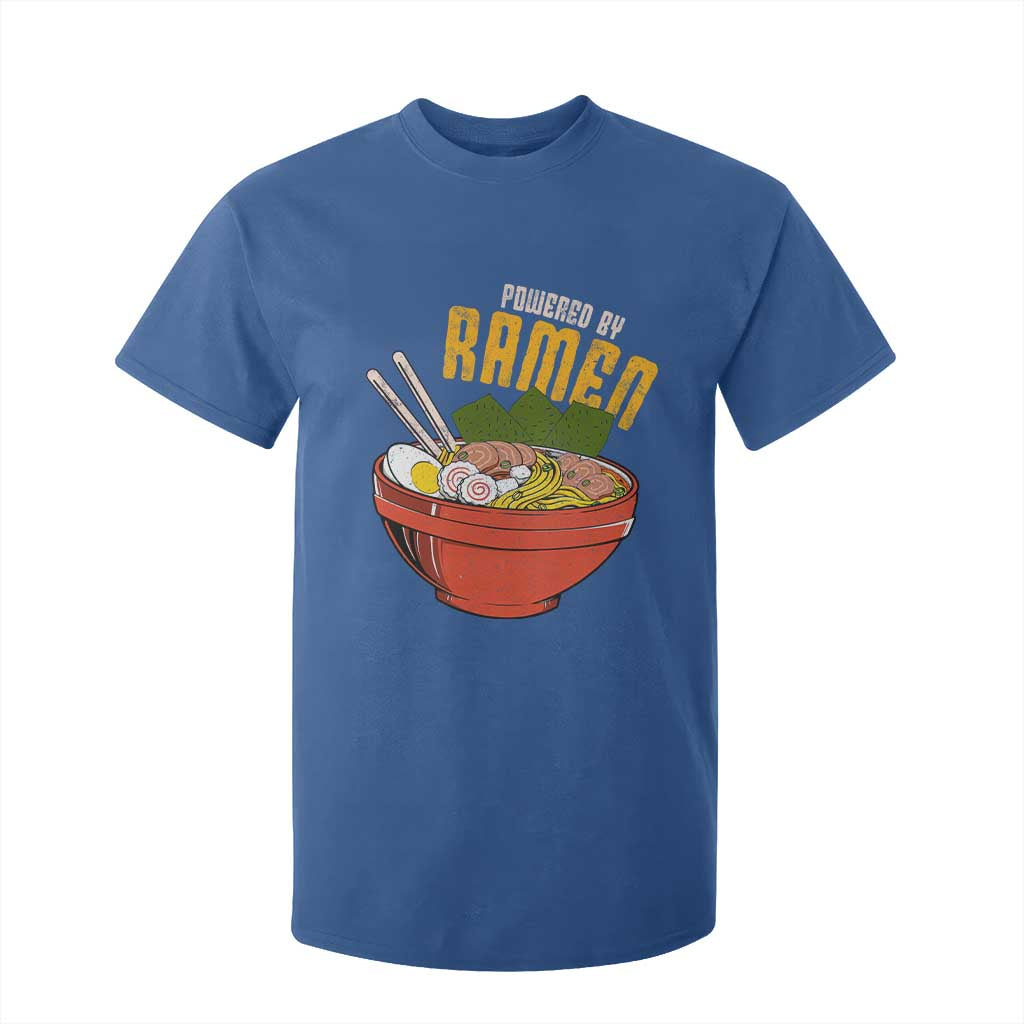 Powered by Ramen T Shirt For Kid Japanese Love Anime Noodles TS10 Royal Blue Print Your Wear