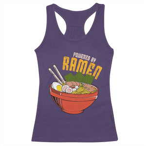 Powered by Ramen Racerback Tank Top Japanese Love Anime Noodles TS10 Purple Print Your Wear