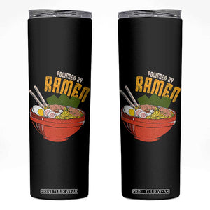 Powered by Ramen Skinny Tumbler Japanese Love Anime Noodles TS10 Black Print Your Wear