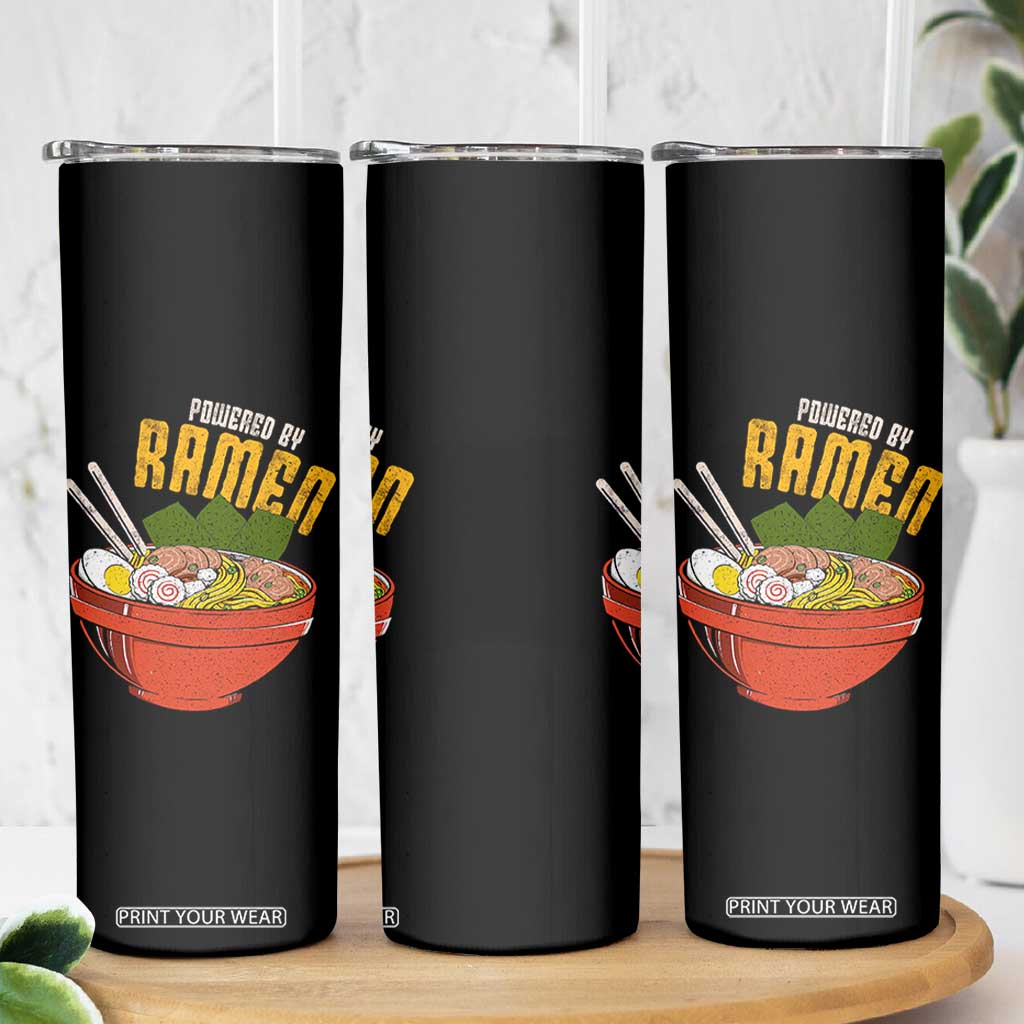Powered by Ramen Skinny Tumbler Japanese Love Anime Noodles TS10 Print Your Wear