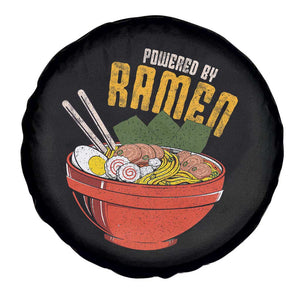 Powered by Ramen Spare Tire Cover Japanese Love Anime Noodles TS10 Print Your Wear