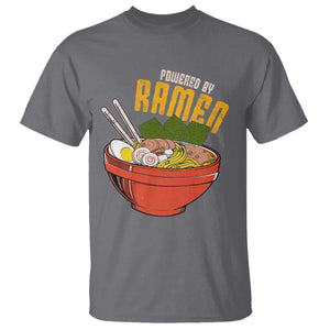 Powered by Ramen T Shirt Japanese Love Anime Noodles TS10 Charcoal Print Your Wear