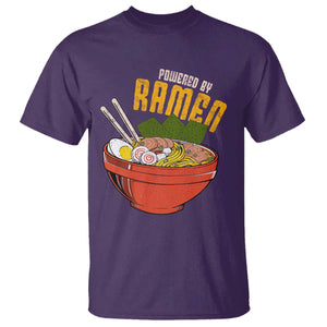 Powered by Ramen T Shirt Japanese Love Anime Noodles TS10 Purple Print Your Wear