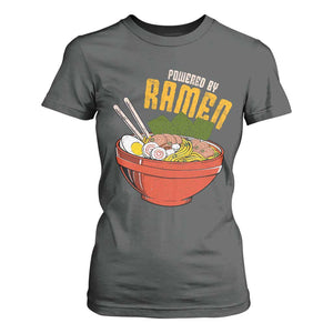 Powered by Ramen T Shirt For Women Japanese Love Anime Noodles TS10 Dark Heather Print Your Wear