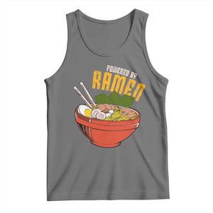 Powered by Ramen Tank Top Japanese Love Anime Noodles TS10 Black Heather Print Your Wear
