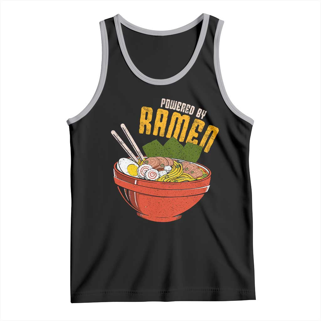 Powered by Ramen Tank Top Japanese Love Anime Noodles TS10 Black Athletic Heather Print Your Wear