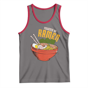 Powered by Ramen Tank Top Japanese Love Anime Noodles TS10 Deep Heather Red Print Your Wear
