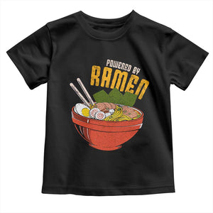 Powered by Ramen Toddler T Shirt Japanese Love Anime Noodles TS10 Black Print Your Wear