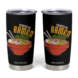 Powered by Ramen Tumbler Cup Japanese Love Anime Noodles TS10 Black Print Your Wear